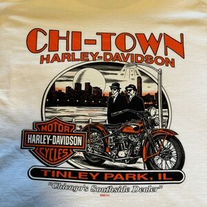 HARLEY DAVIDSON RARE VTG BLUES BROTHERS CHI-TOWN HARLEY DAVIDSON TSHIRT
